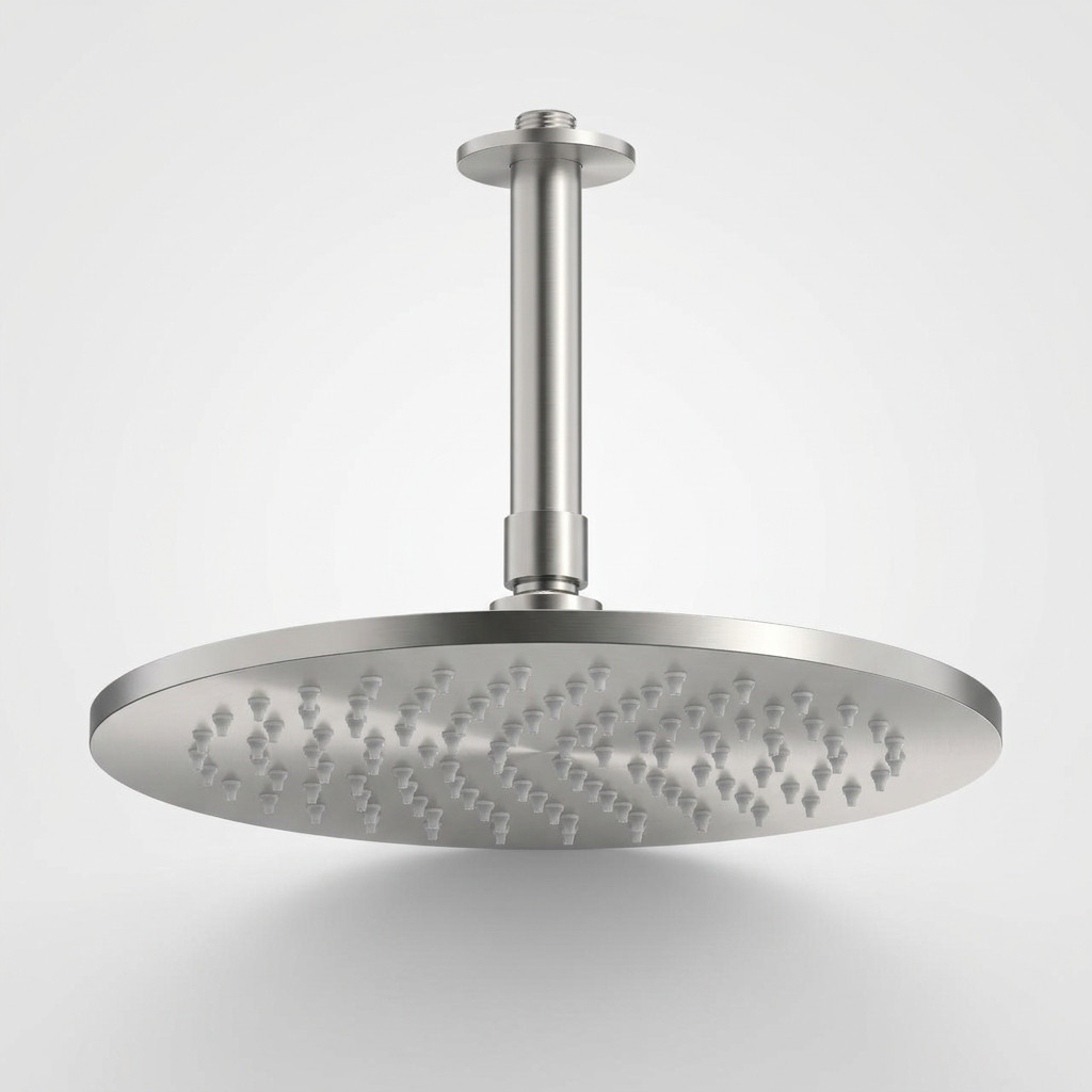 Aquanello Eterna Chuveiro de chuva em aço inoxidável de 30 cm com braço de teto de 25 cm ET-S-SET16-6-02